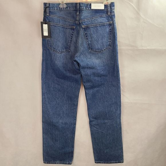 NWT RE/DONE Loose Long Bay Fade Blue Jeans Women's (26) Slouched Baggy Hem-$295 - Picture 7 of 13